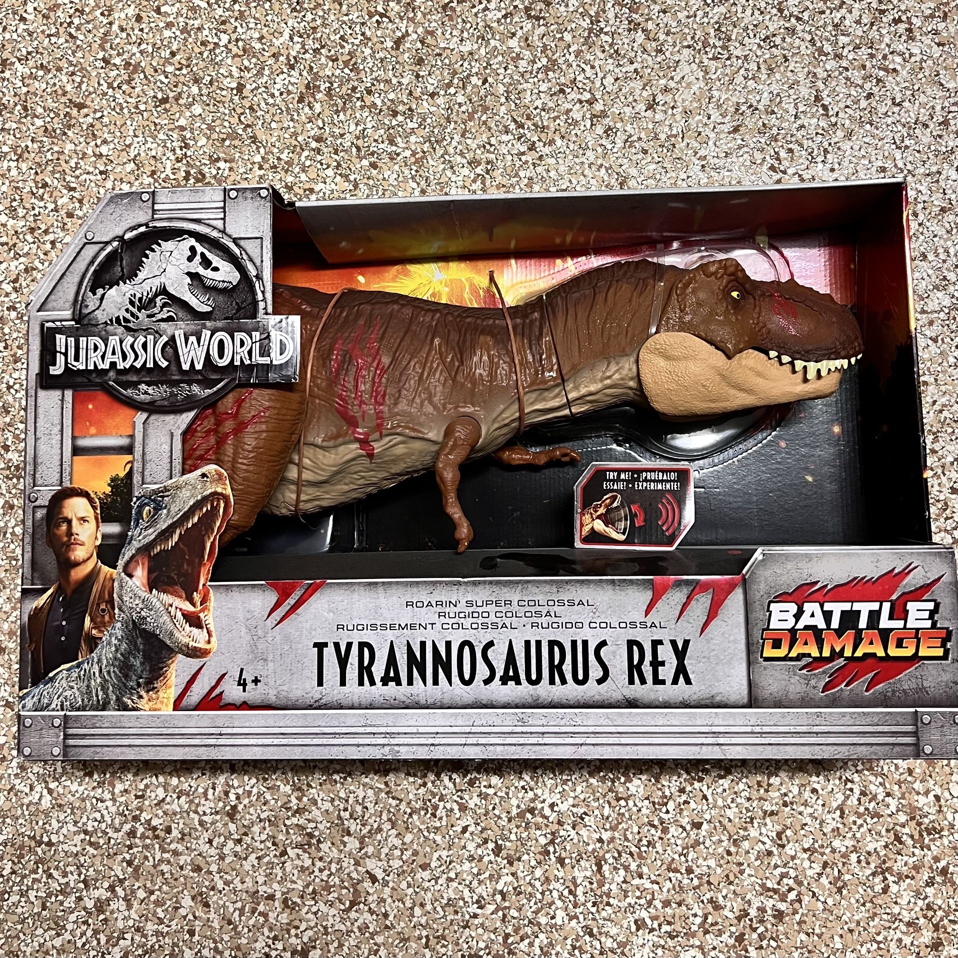 Jurassic Park Tyrannosaurus Battle Damaged Walmart Exc