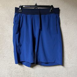 Lululemon THE Shorts Linerless 9” Mens Medium Blue