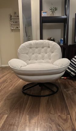 Upholstered Swivel Barrel  Personal Sofa