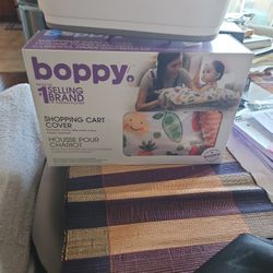Boppy Shopping Cart and Restaurant High Chair Cover Sunshine Gray Brand New Box