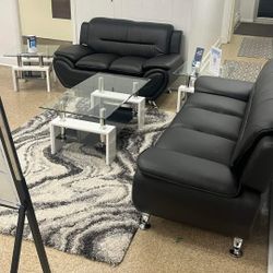 Kalmia BLACK SOFA/LOVE SEAT