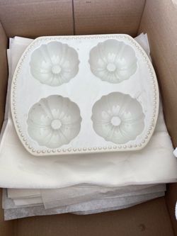 💎 Princess House 💎 Pavilion Stoneware Mini Fluted Cake Pan 💎