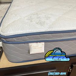Sweet Dreams Blue Gel Mattress And Box Set Colchon Y Tambor Q