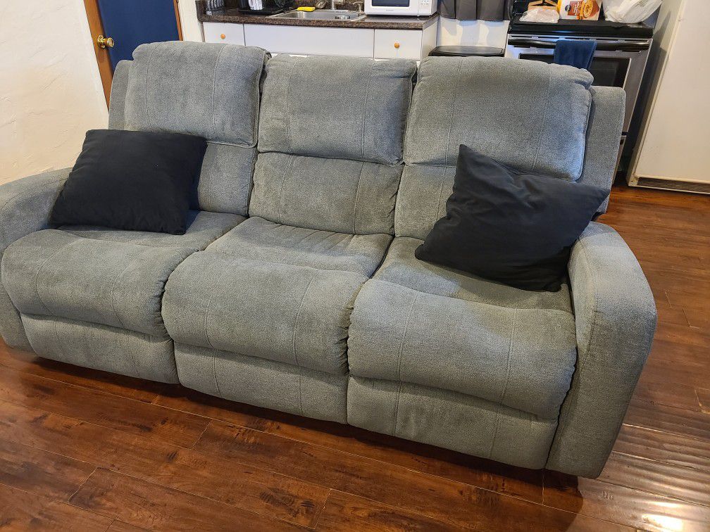 Gray Sofa Recliner