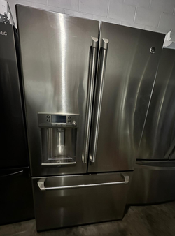 GE 3-Door French Door Fridge Stainless Steel
