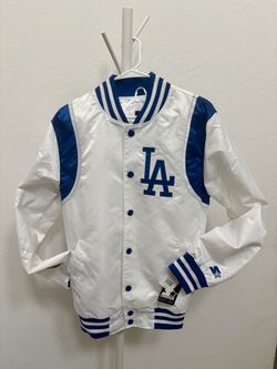 Los Angeles Dodgers Starters Satin Jacket-White