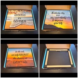 Motivational Quote Printed Canvas, 3 Different Available