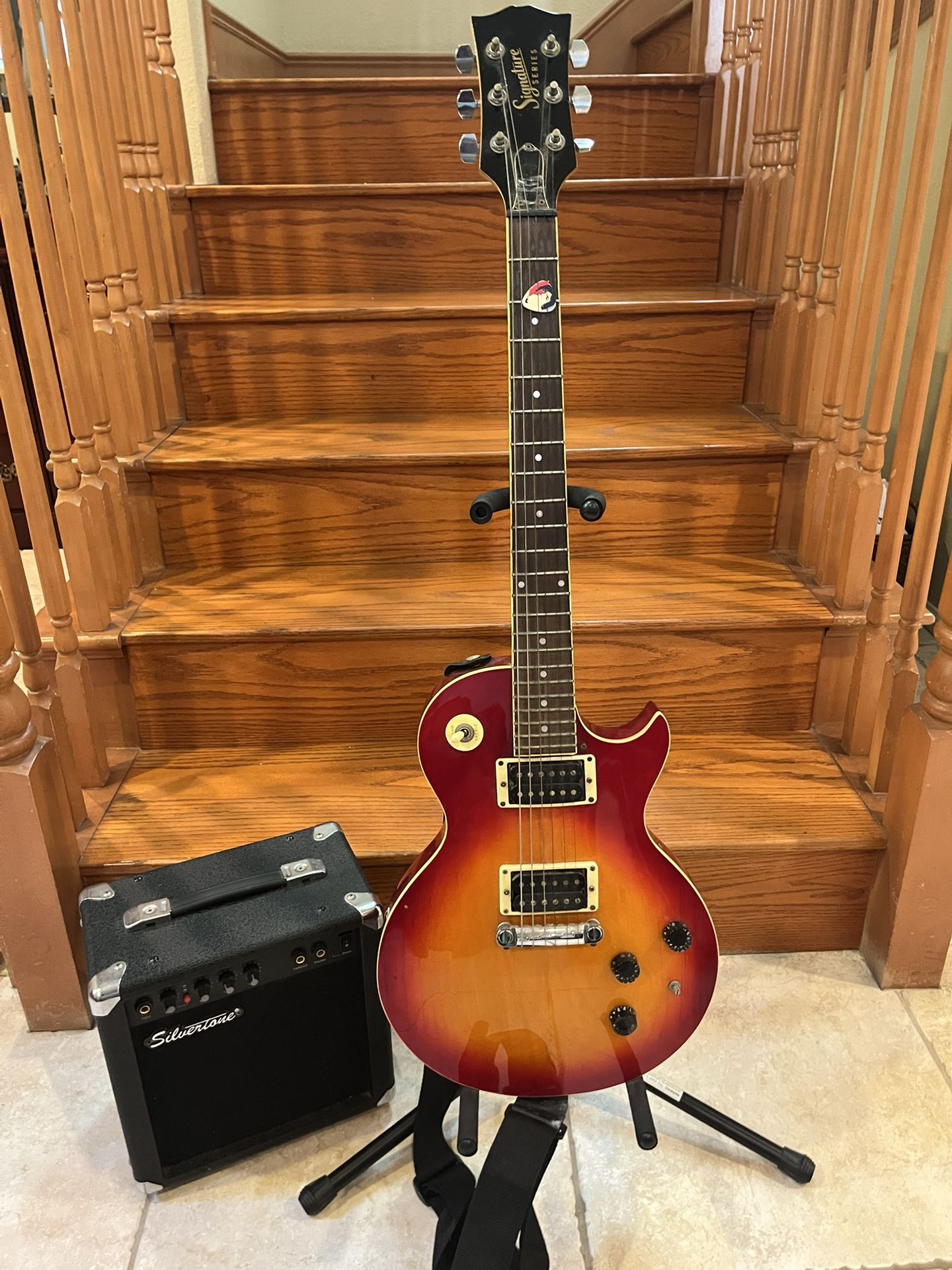 Gibson Baldwin Les Paul W/ Silvertone Vintage Guitar Amp