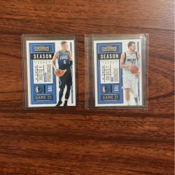 Luka And Porzingis Season Ticket  Cards 