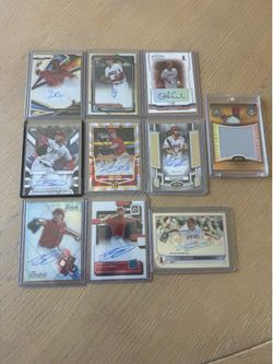 Angels Certified Autograph cards Neto Schanuel Detmers Figgins