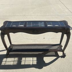 Wall Table with glass