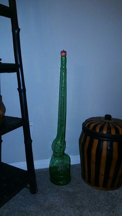 Rare old antique elephant wine bottle