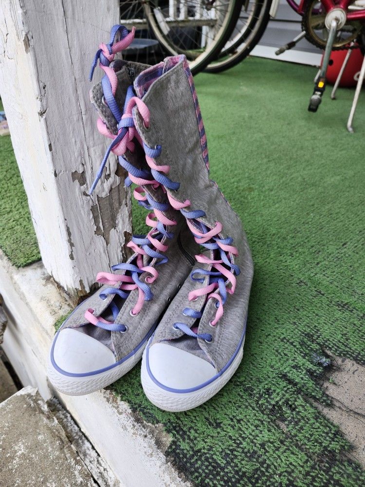Converse All Star Zipper Hi Top Junior Size 4