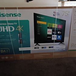 Hisense 75in 4K HDR10 TV New In Box 