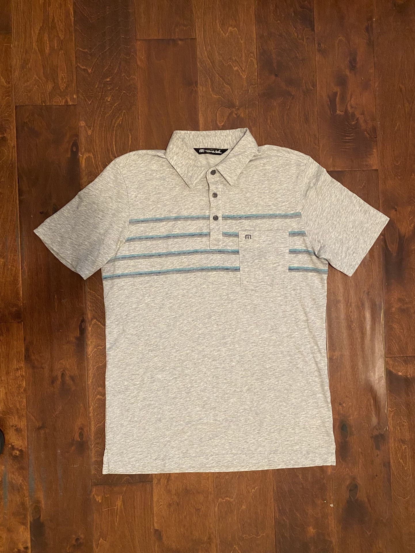 Travis Mathew Golf Polo T-Shirt S Gray