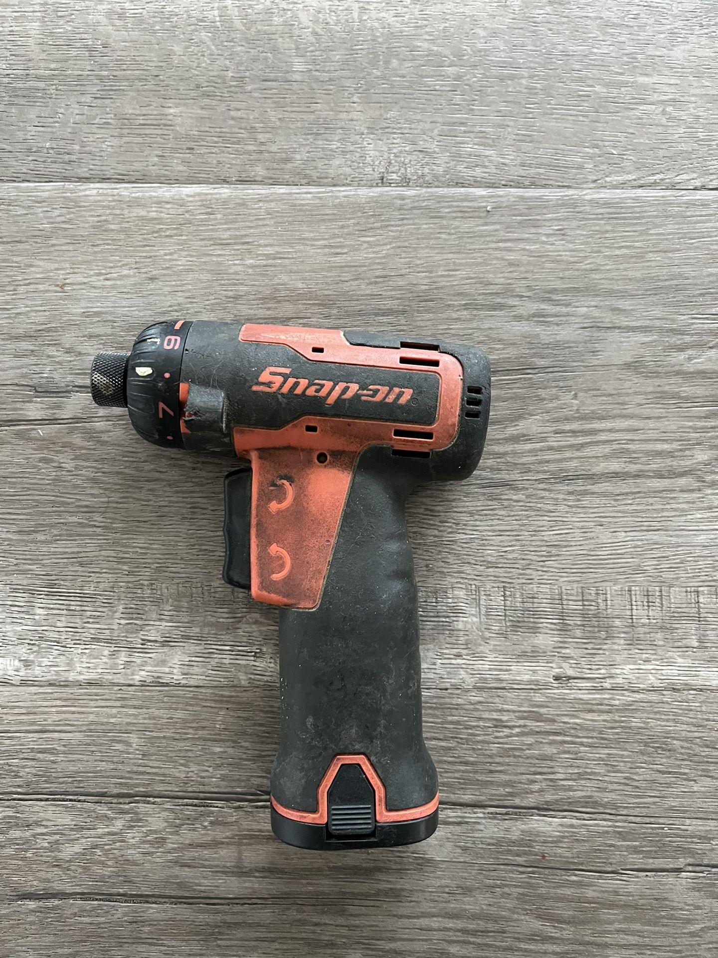 Snap on battery powered drill