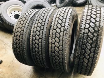 4X 285/75R24.5 95% life Virgins. DOT 2018 (LONGMARCH)