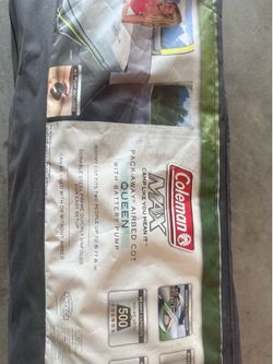 Coleman cot and air  matress