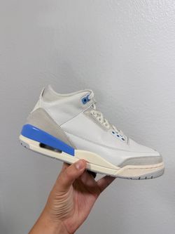 Jordan retro 3 white and blue