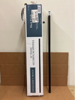 30-Pack 30” Round Aluminum Spindles Black