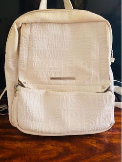 White Steve Madden Mini Backpack