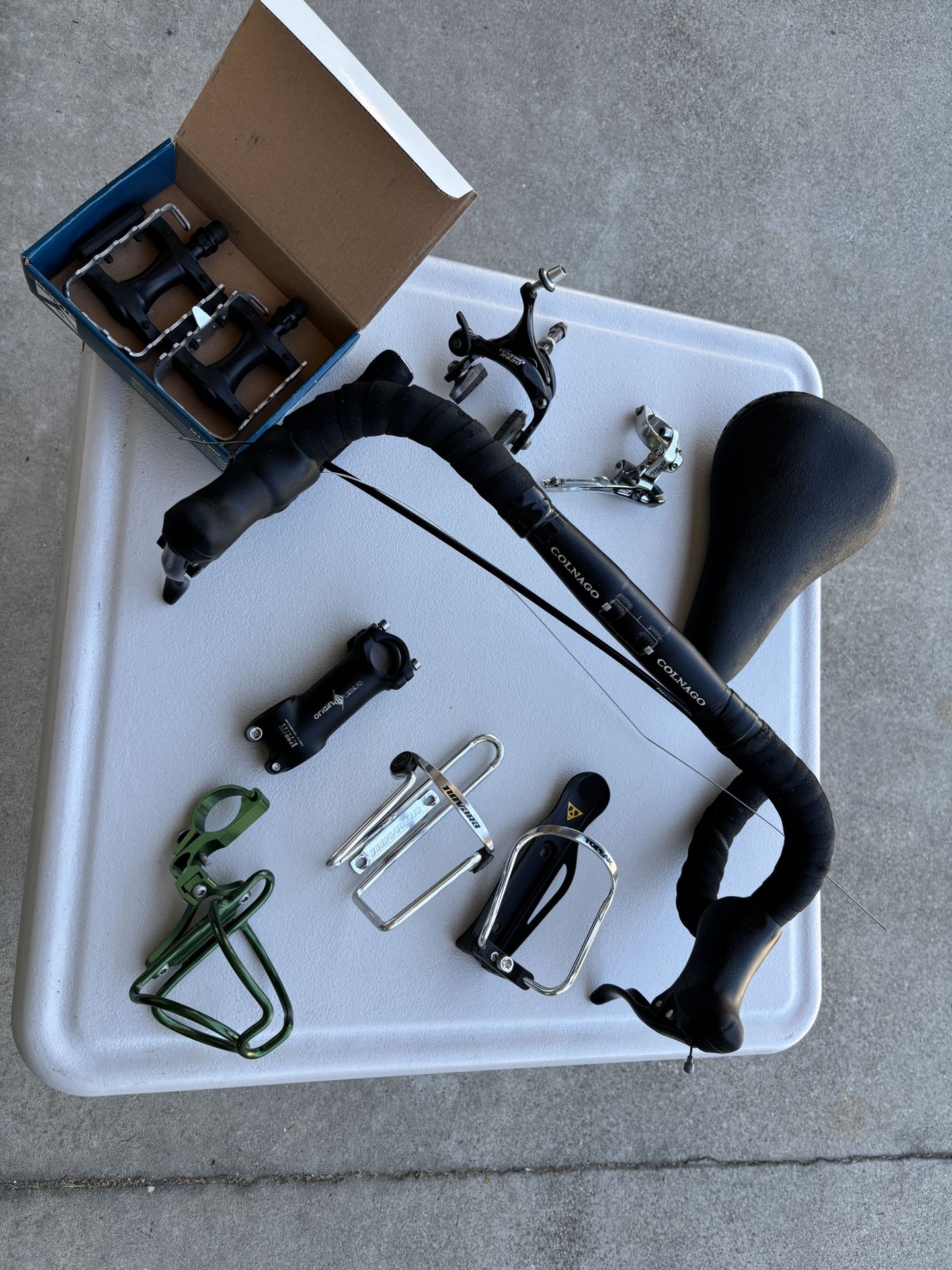 Lot of Bicycle Bike Parts (Colnago, Campagnolo, Origin8, Tektro, Etc.)