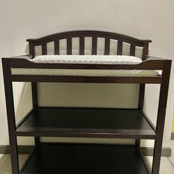 Infant Crib And Changing Pad