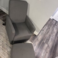 360 Swivel; club-style accent chair with ottoman