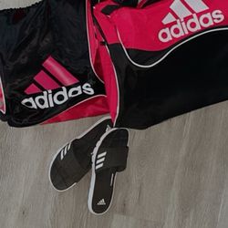 Girls Adidas Sandals Size 6, Backpack, Duffel Bag