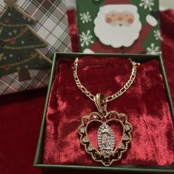 Beautiful Chain And Pendant Of La Virgen De Guadalupe! ❤️