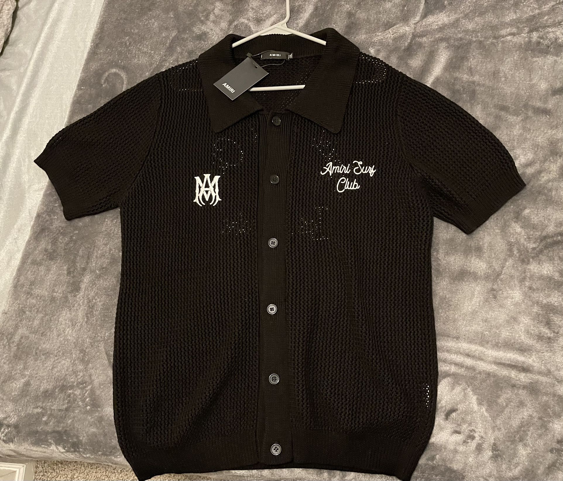 Amiri Black Mesh Shirt