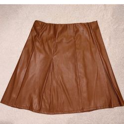 Versatile Brown Skater Skirt