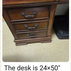 Vintage Antique Wood Desk Drawers