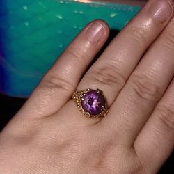 Vintage Style Amethyst Ring