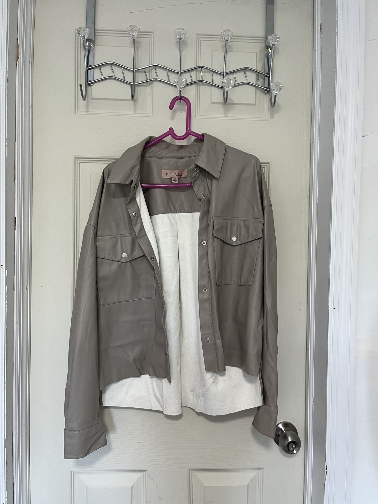 Leather jacket, size M