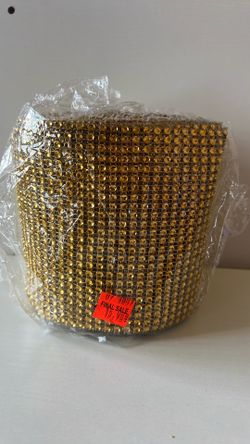 Gold Rhinestone Mesh Roll
