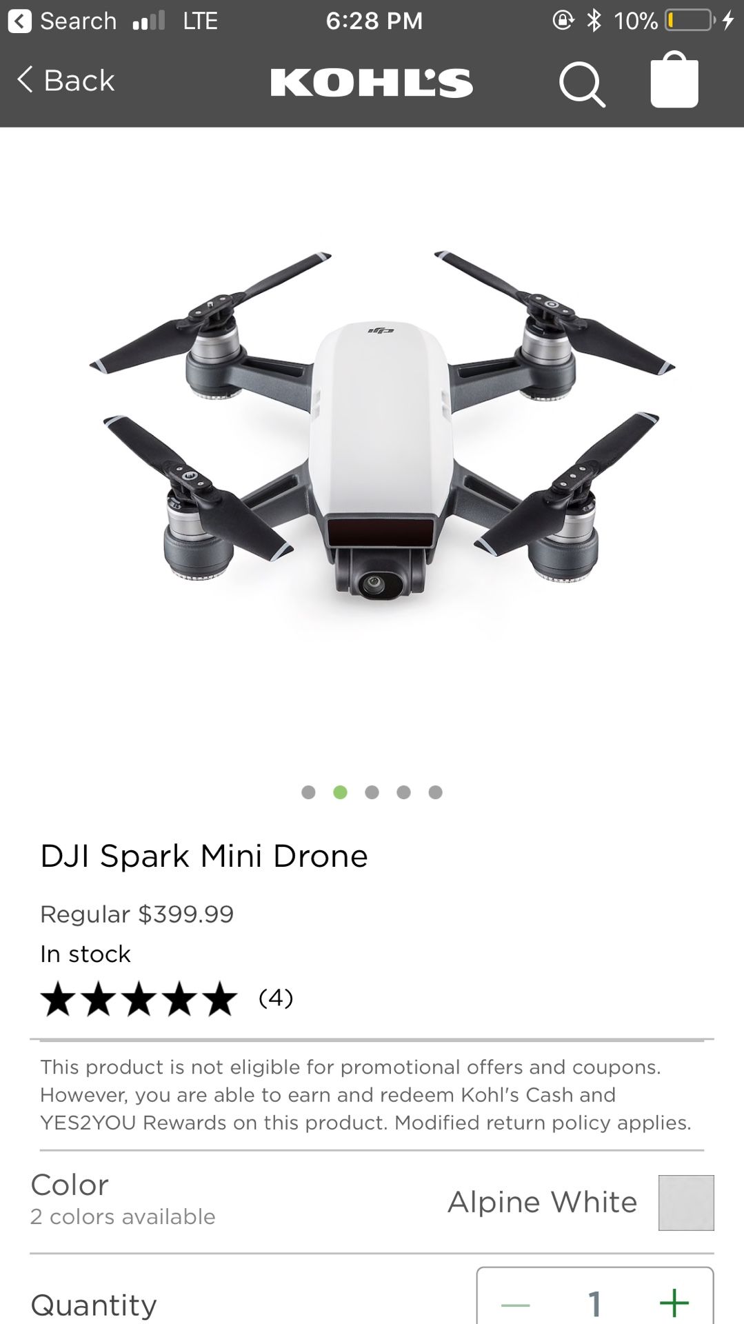 DJI Spark Mini Drone