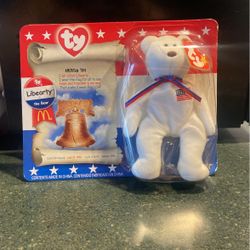 Beanie Babies International Bears Liberty 