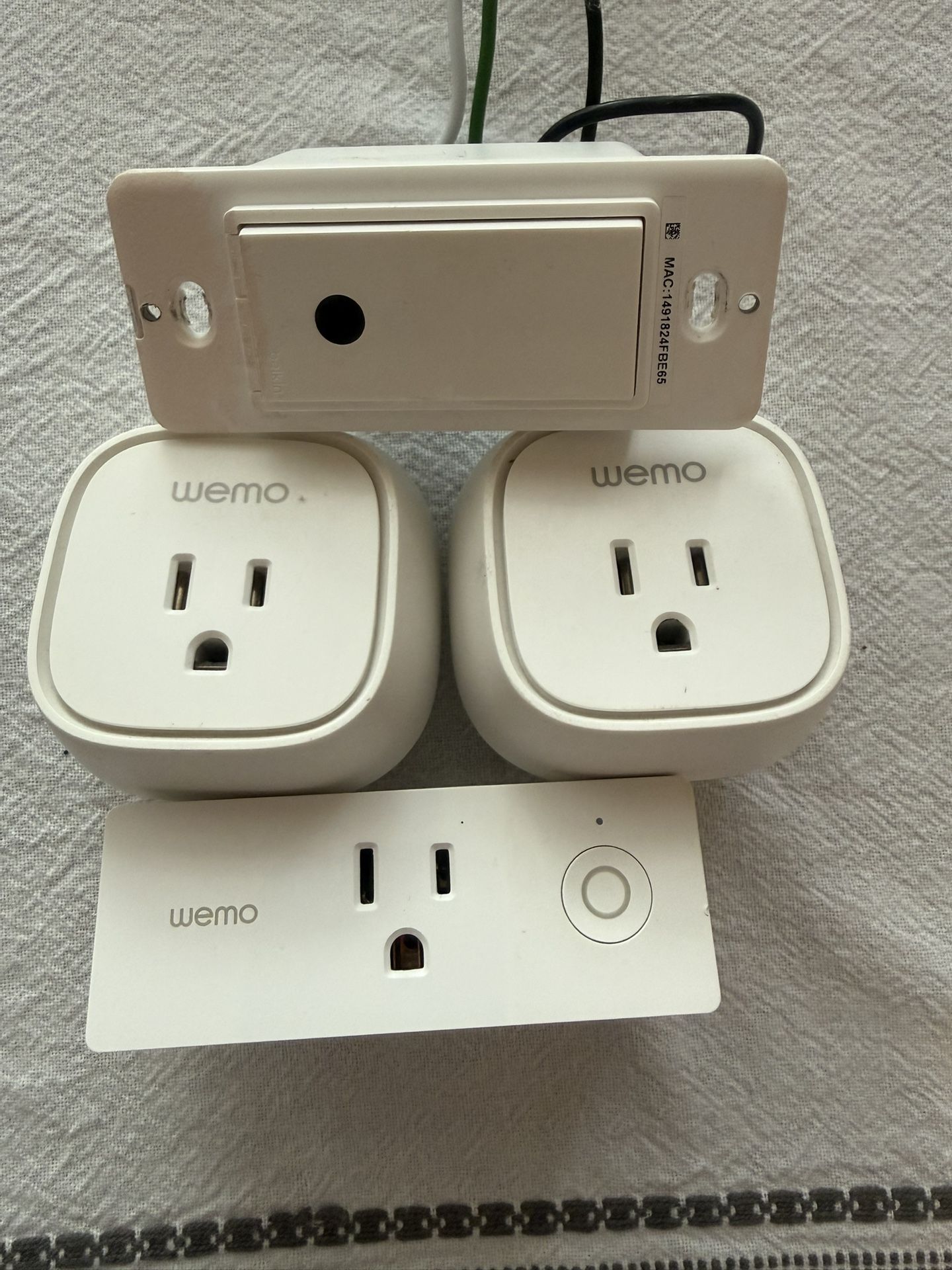 3 Wemo Smart Plugs + 1 Smart Light Switch