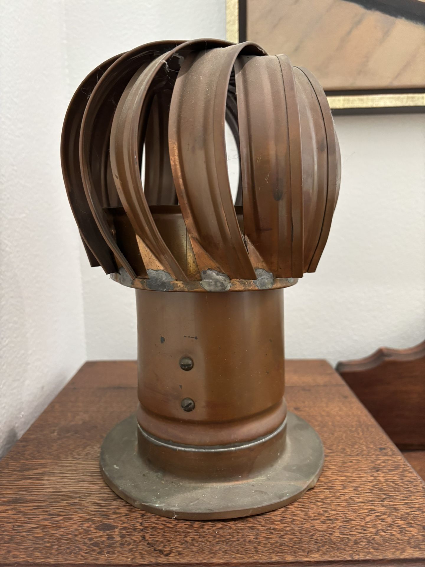 Antique Copper Roof Turbine Vent