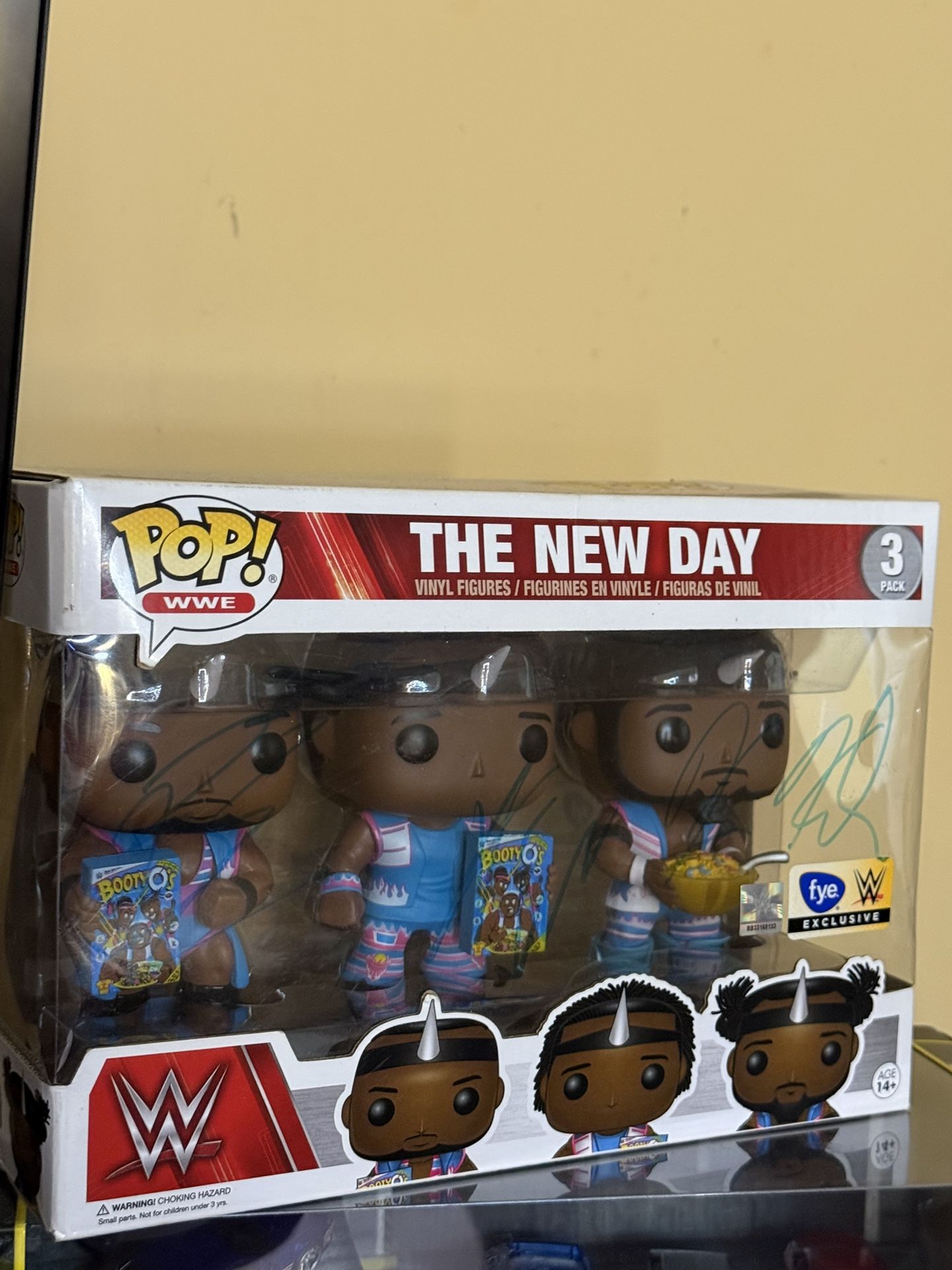 Funko Pop The New Day Autographed. 