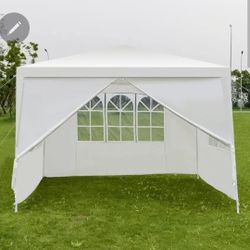  10x10 Pop-Up Gazebo Canopy Tent w/ Side Walls – New Open Box