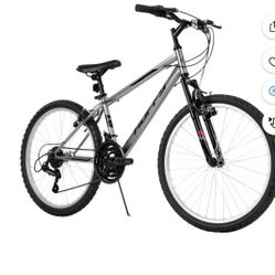Brand new 24" Huffy Rock Creek Mountain Bicycle, Grey - 4’6” -  5’6”.