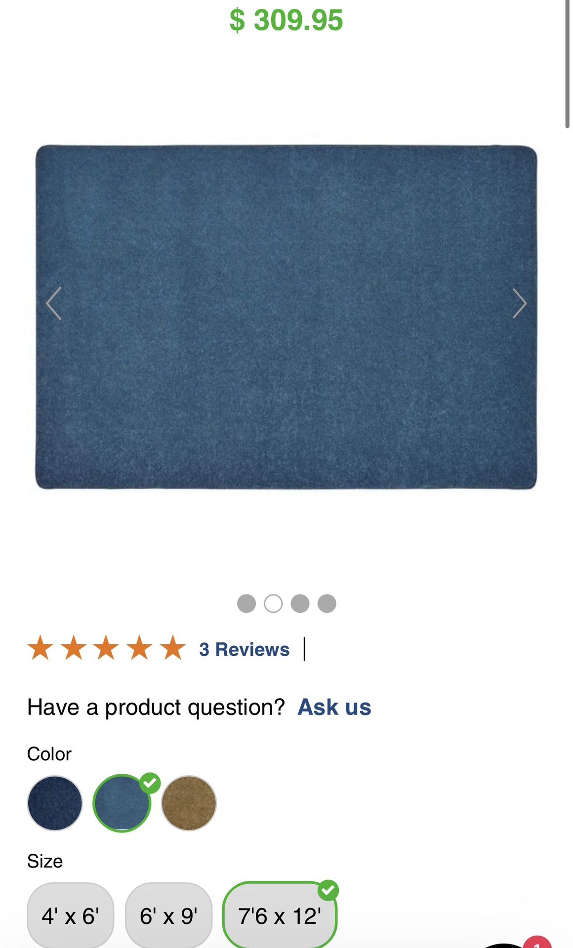 Brand New Classroom Area Rug