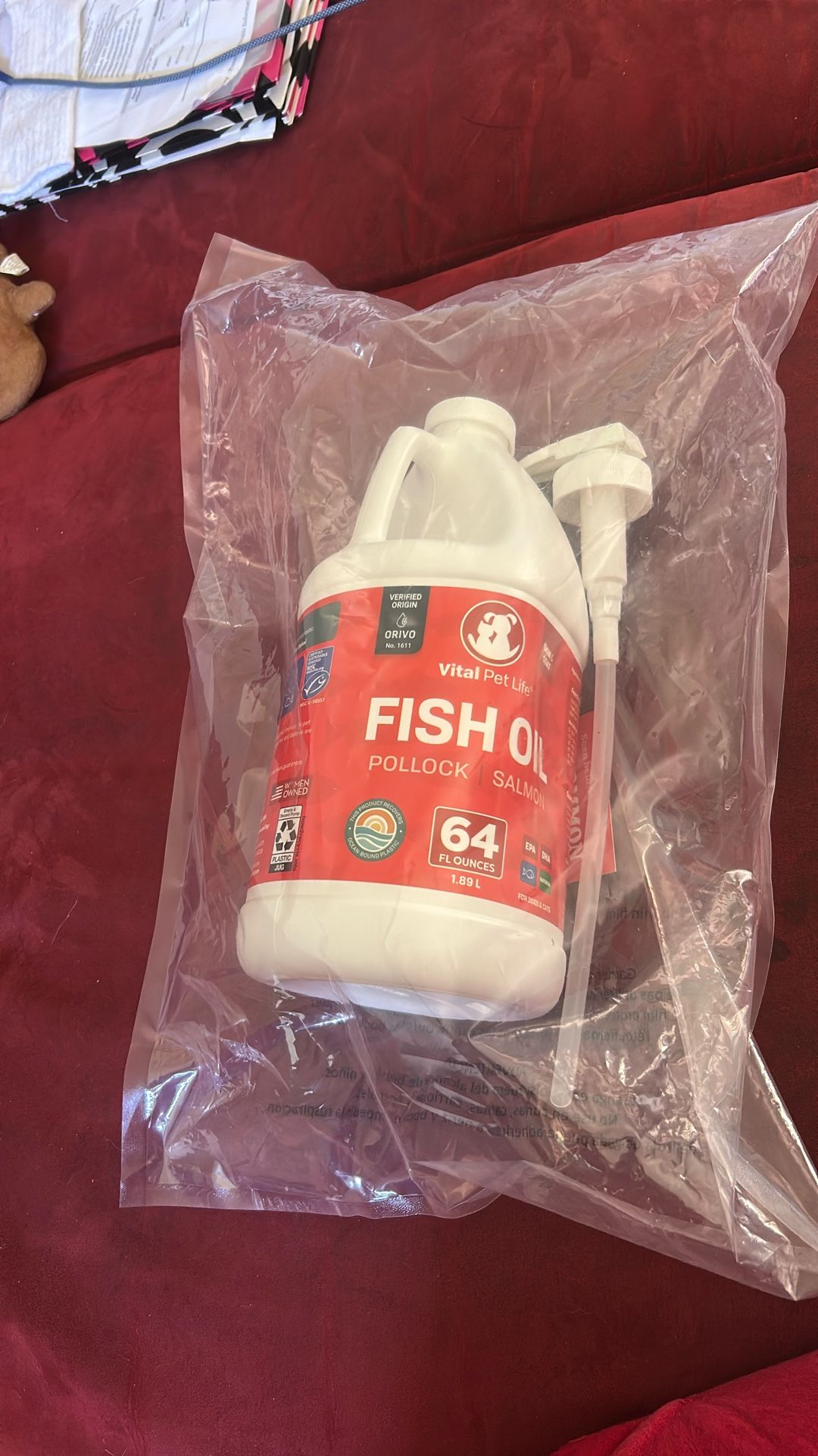 Vital Pet Life Fish Oil - New Un Opened Pkg