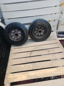 Flat free tires for dolly  size 8