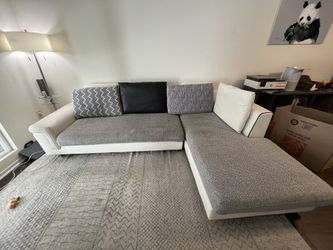 White/Gray Couch