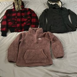 Winter Jacket With Hoodie For Girls Size-small