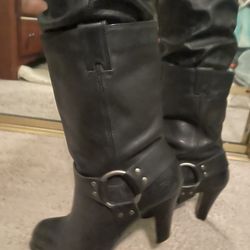 Harley Davidson Women’s Boots. Black Leather Sz 8