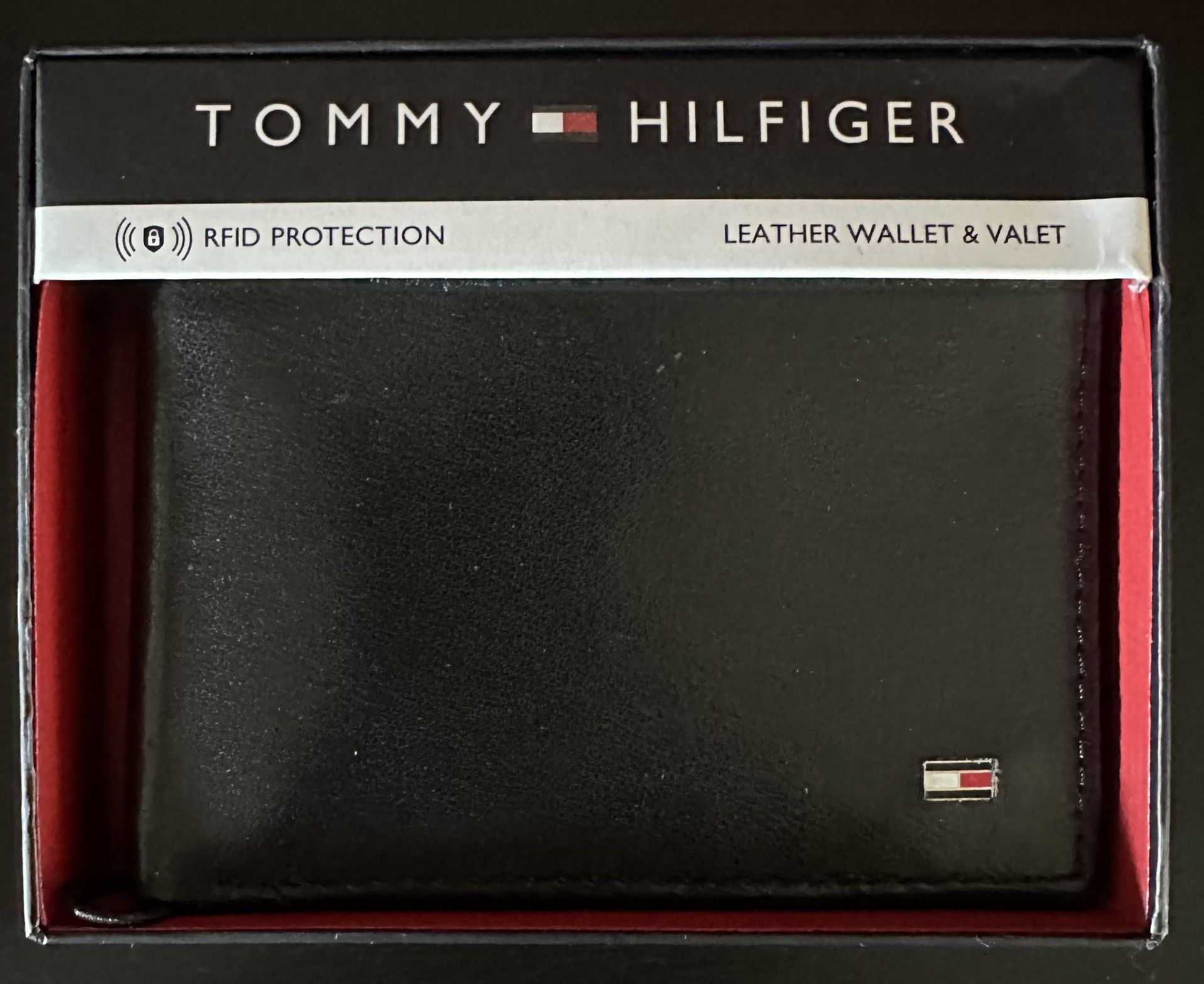 Leather Wallet, TOMMY Hilfiger Men’s Navy